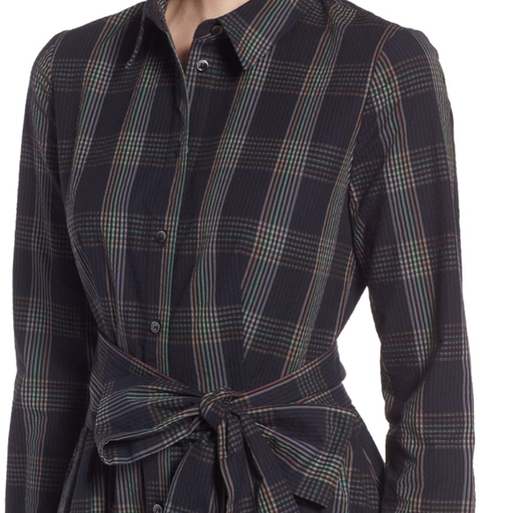 1901 Dresses & Skirts - NWOT 1901 Plaid Midi Shirtdress (Petite)